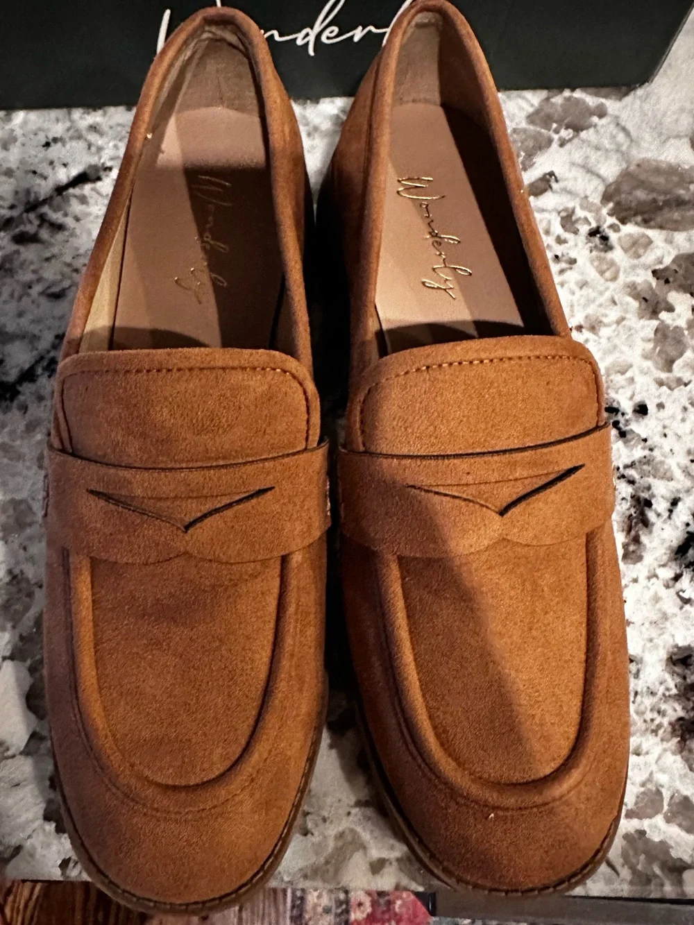 NWT Loafers faux suede by Wonderly